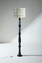 Roz Floor Lamp with Celestial Sky Drum Lampshade (Lunar Gold)