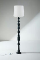 Roz Floor Lamp with Solid Taper Lampshade (Off White)