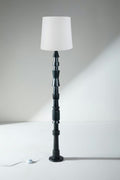 Lighting Bundle Roz Floor Lamp with Solid Taper Lampshade (Off White)