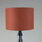 Roz Floor Lamp with Solid Drum Lampshade (Rust Red)