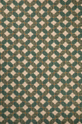 PRINT & PATTERN UPHOLSTERY FABRICS Roz Tile Printed Upholstery Fabric (Jade Green)