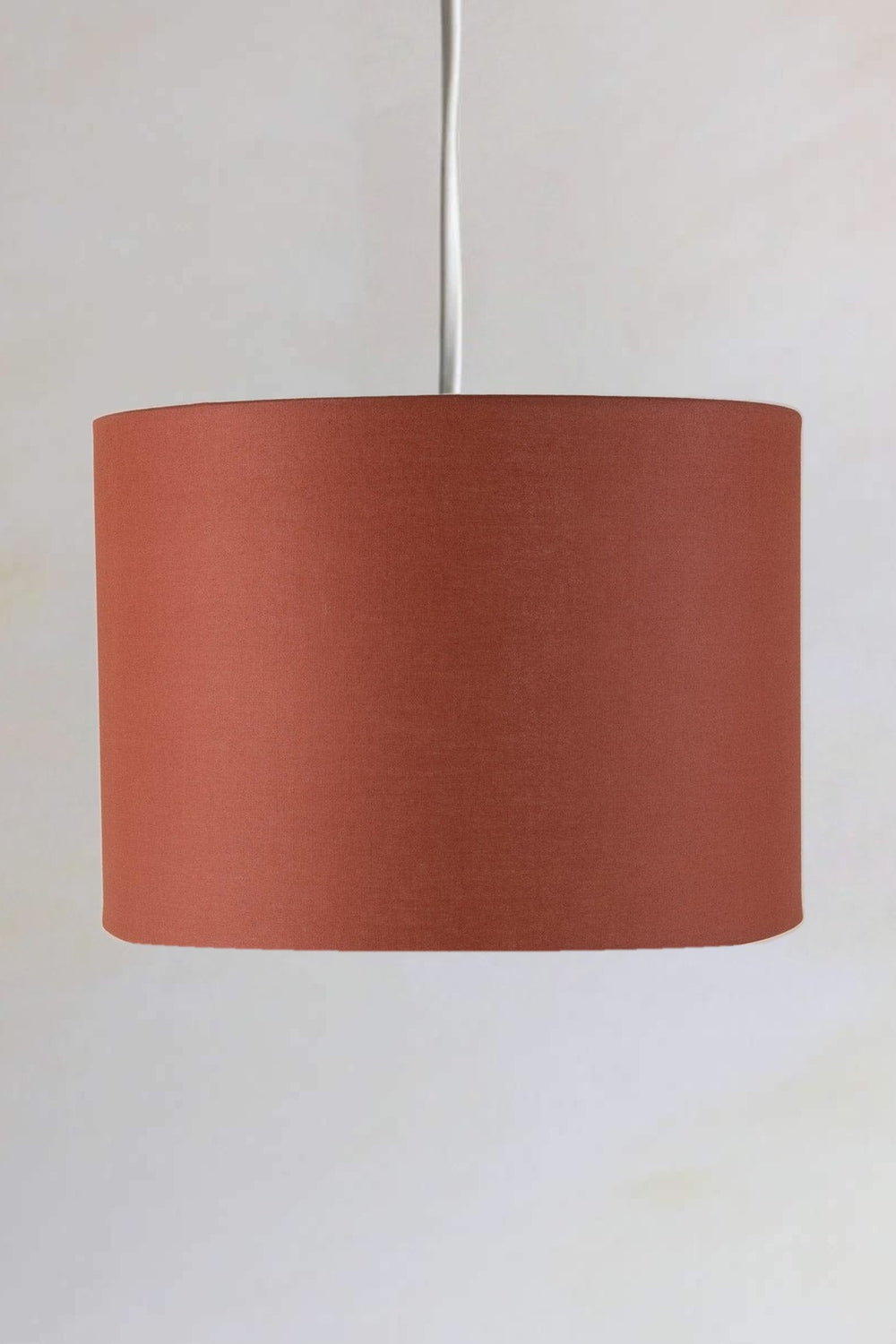 PENDANT LAMPS Solid Large Drum Pendant (Rust Red)