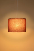 PENDANT LAMPS Solid Large Drum Pendant (Rust Red)