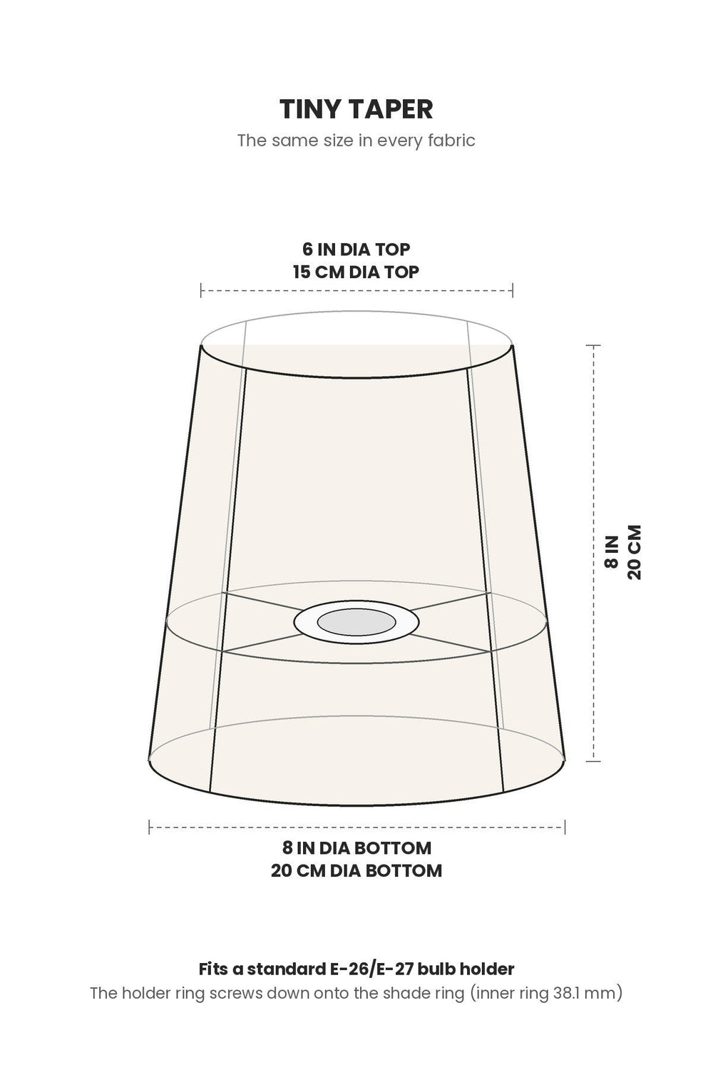 LAMPSHADES Solid Tiny Taper Lampshade (Rust Red)