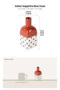 FLOWER VASES Sabar Sapphire Blue Vase