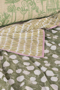 PRINT & PATTERN DOHARS Senhur Leaf Dohar (Flannel And Pure Cotton)