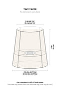 LAMPSHADES Senhur Leaf Tiny Taper Lampshade (Sage Green)