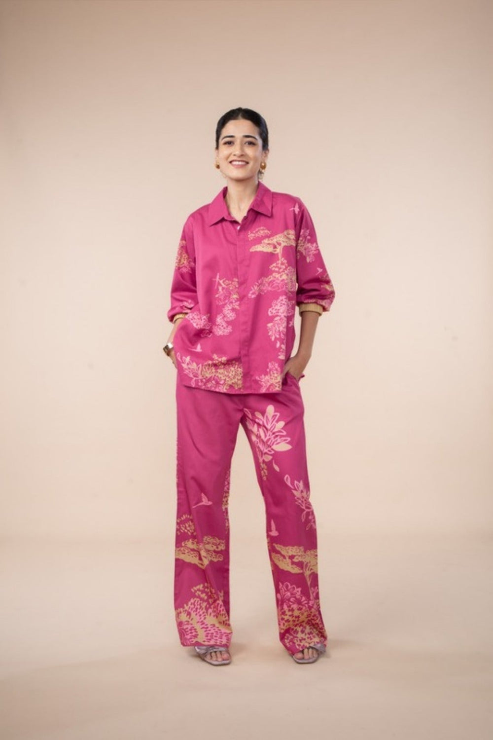 TOPS Wilderness Song Shirt (Sangria Pink)