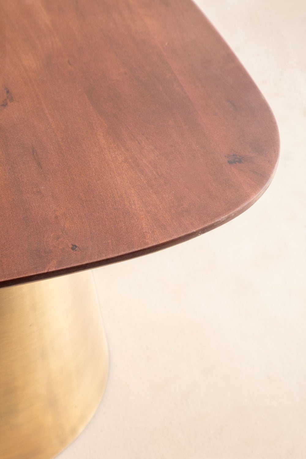 COFFEE TABLES Sarva Mango Wood And Dull Brass Nested Coffee Table Set