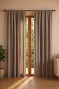 CURTAINS Herringbone Saturn Sand Cotton Drapes And Blinds