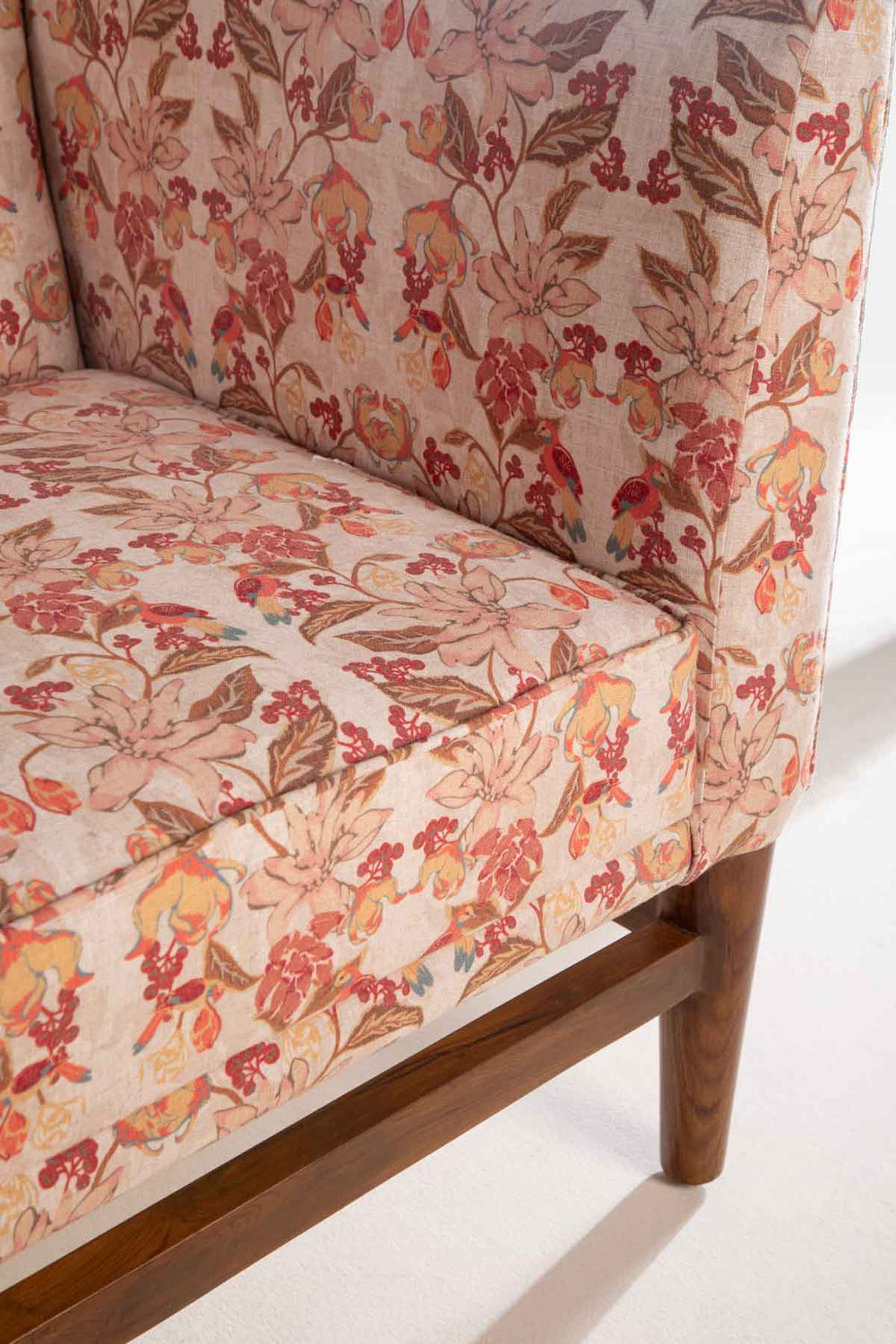 Upholstered Bundle Scandic Sofa in Ylang Ylang Amber Yellow Fabric
