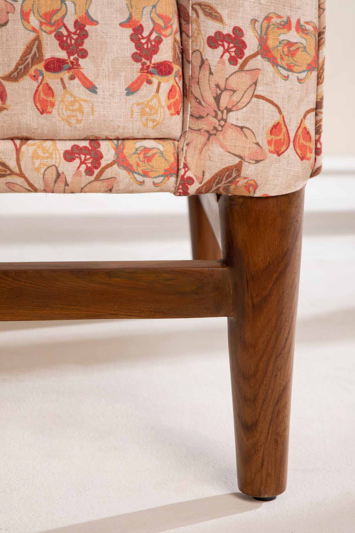 Upholstered Bundle Scandic Sofa in Ylang Ylang Amber Yellow Fabric