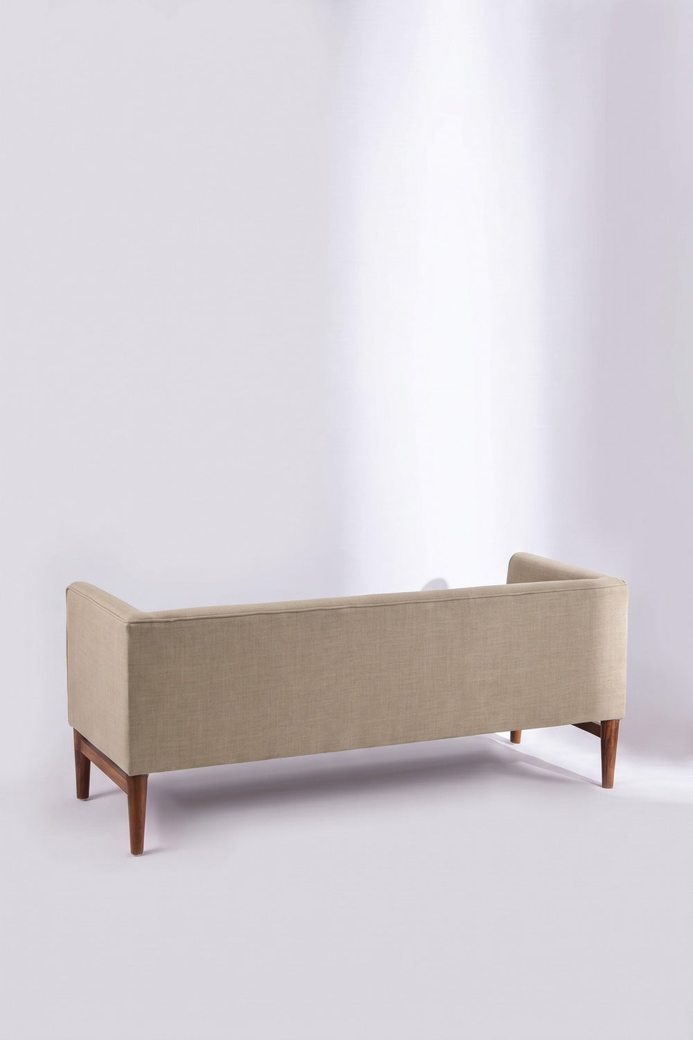Upholstered Bundle Scandic Sofa in Cornstalk Beige Fabric