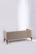Upholstered Bundle Scandic Sofa in Herringbone Saturn Sand Fabric