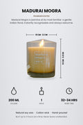 SCENTED CANDLES Mogra Natural Soy Wax Scented Candle (200 ML)
