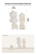 FIGURINES Montane Carved Sculpture (Natural)