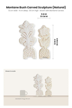 FIGURINES Montane Bush Carved Sculpture (Natural)