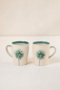 MUGS & CUPS Wonderland Sea Green Coffee Mug (Set Of 2)