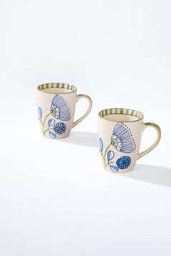 Semanae Ceramic Coffee Mug (Set of 2)