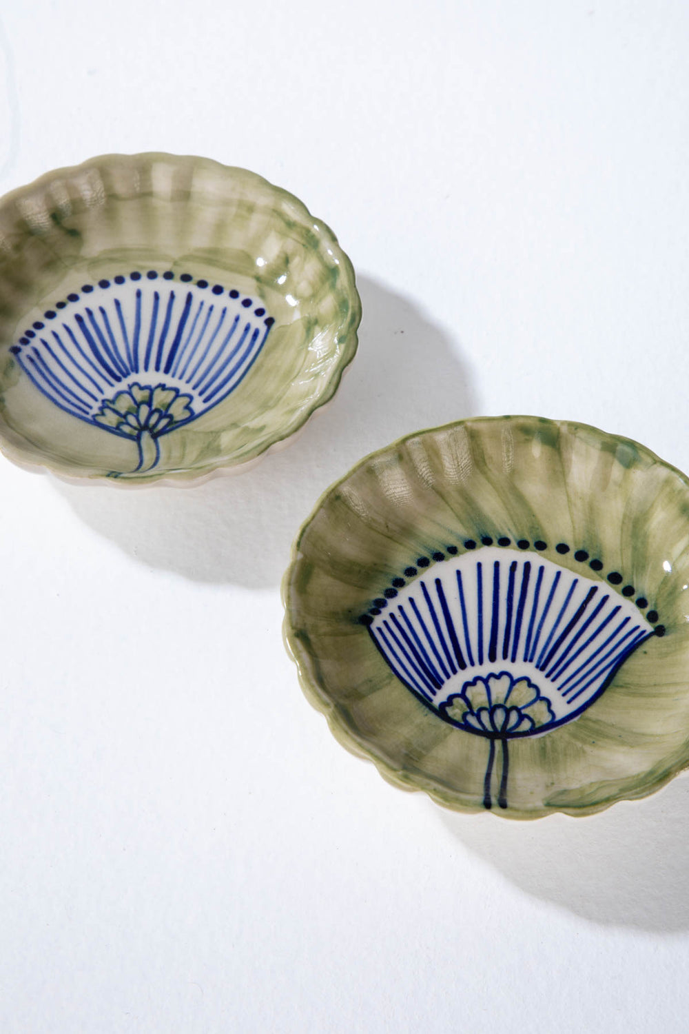 DINING ACCESSORIES Semanae Fresh Green Trinket Dish (Set of 2)