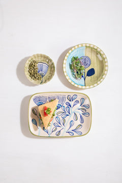 SERVING PLATTERS Semanae Ceramic Snack Tray