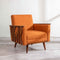 Senhur Accent Chair in Raffia Ginger Orange Fabric