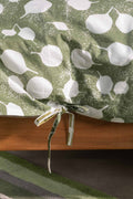 SENHUR LEAF PRINT & PATTERN DUVET COVER SAGE GREEN