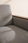 Upholstered Bundle Senhur Sofa in Nilgiri Black & White Fabric