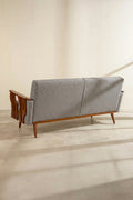 Upholstered Bundle Senhur Sofa in Nilgiri Black & White Fabric