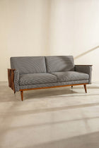 Senhur Sofa in Nilgiri Black & White Fabric