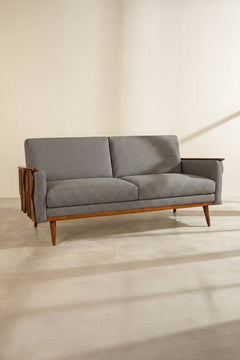Upholstered Bundle Senhur Sofa in Nilgiri Black & White Fabric