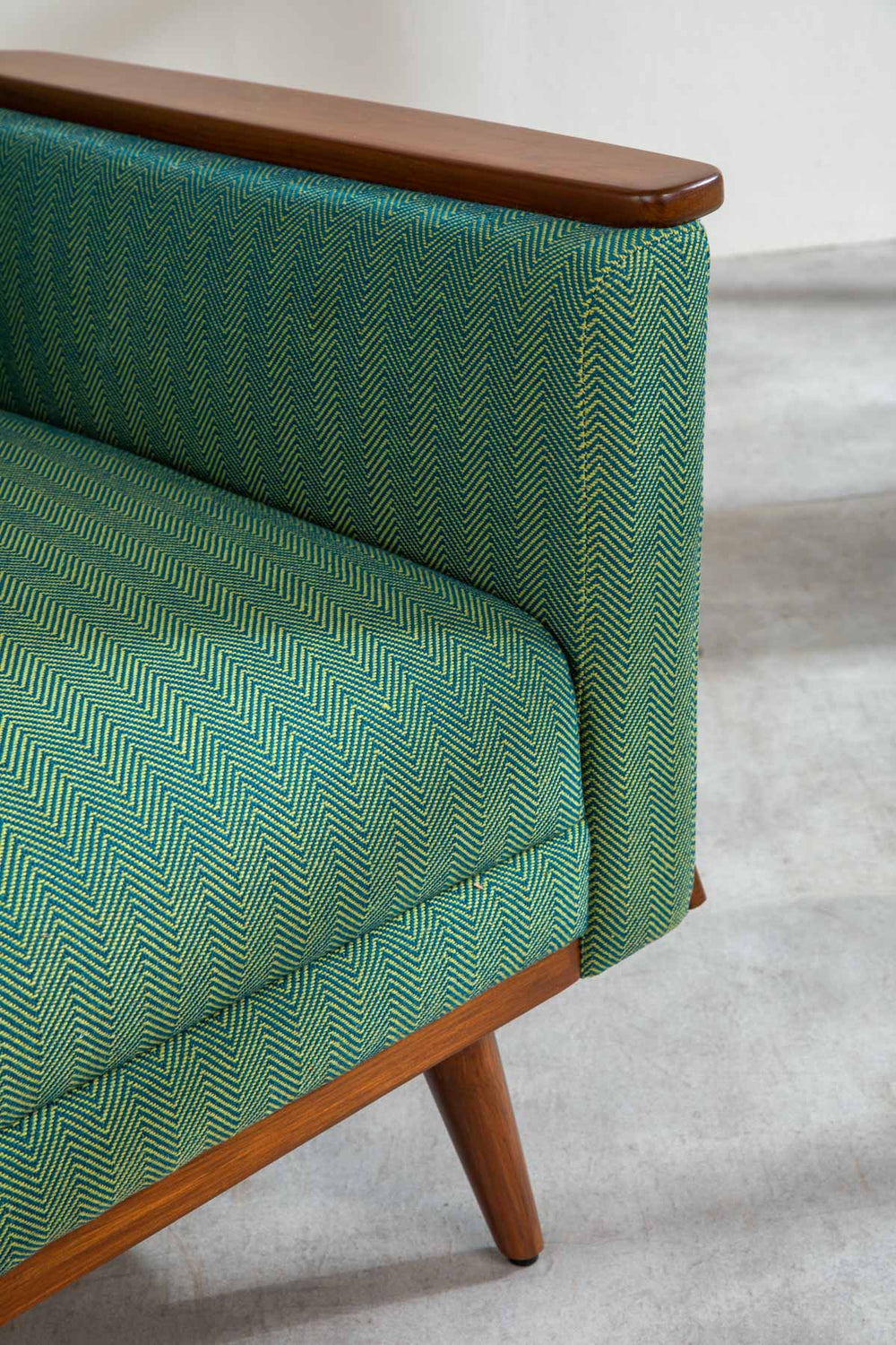 Herringbone Astral Green Fabric