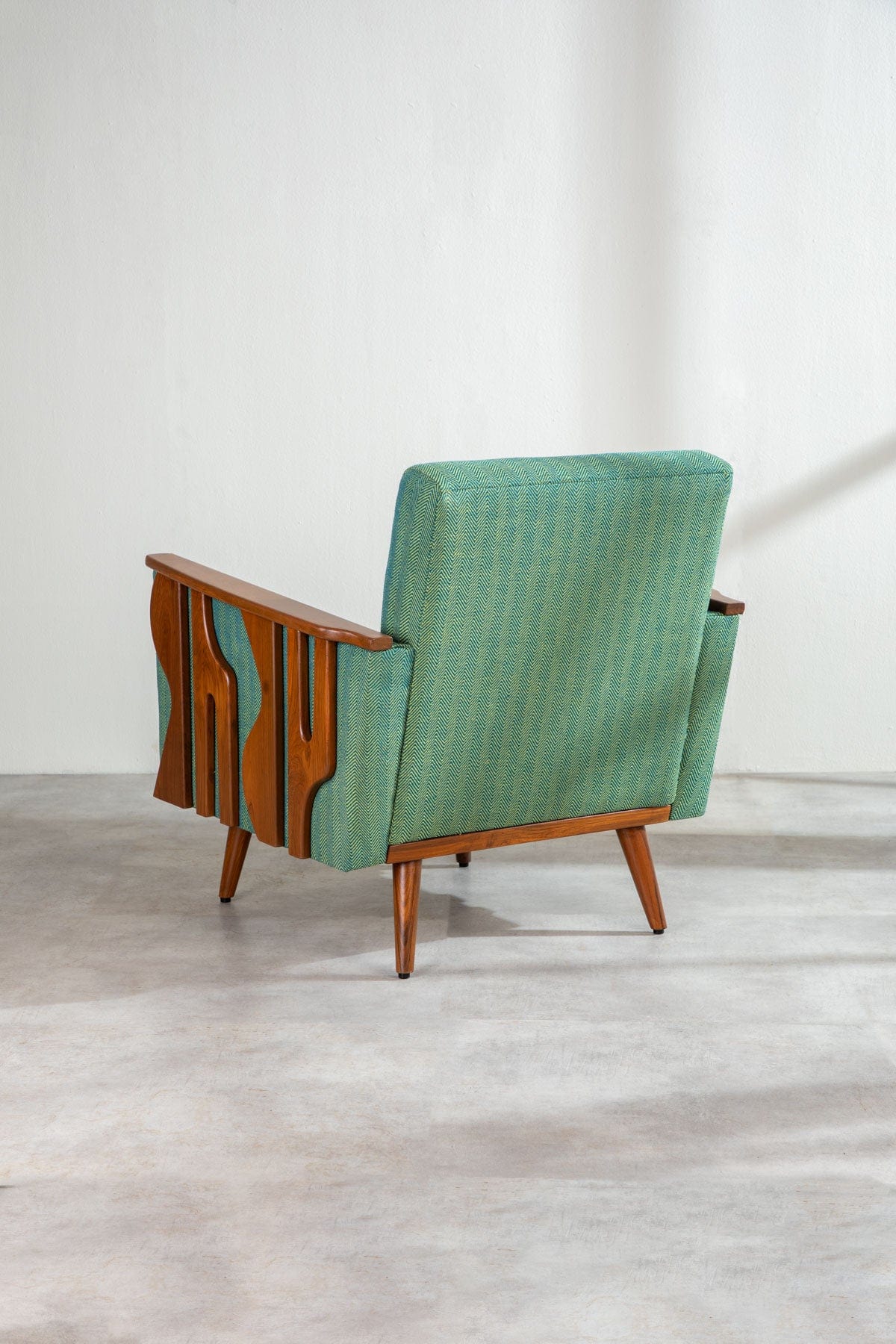 Herringbone Astral Green Fabric