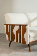 Upholstered Bundle Senhur Sofa in Golden Sand Fabric