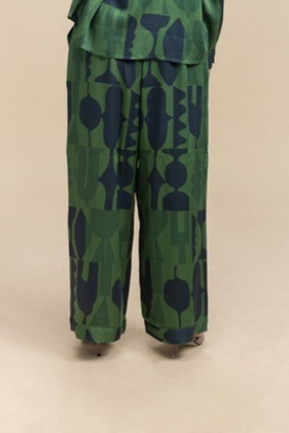BOTTOMS Senhur Boxy Pants (Shadow Green)