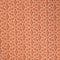 Shifted Flower Tile Spice Red Printed Fabric Swatch