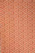 PRINT & PATTERN UPHOLSTERY FABRICS Shifted Flower Tile Printed Upholstery Fabric (Spice Red)