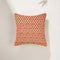 Shifted Flower Tile Spice Red Cushion Cover (46 X 46 Cm)