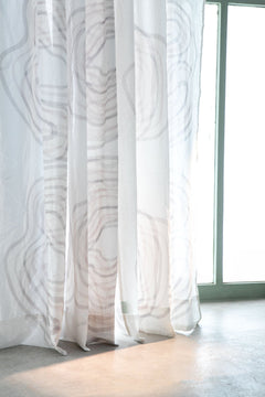 Shifting Sand Creme Sheer Fabric Swatch