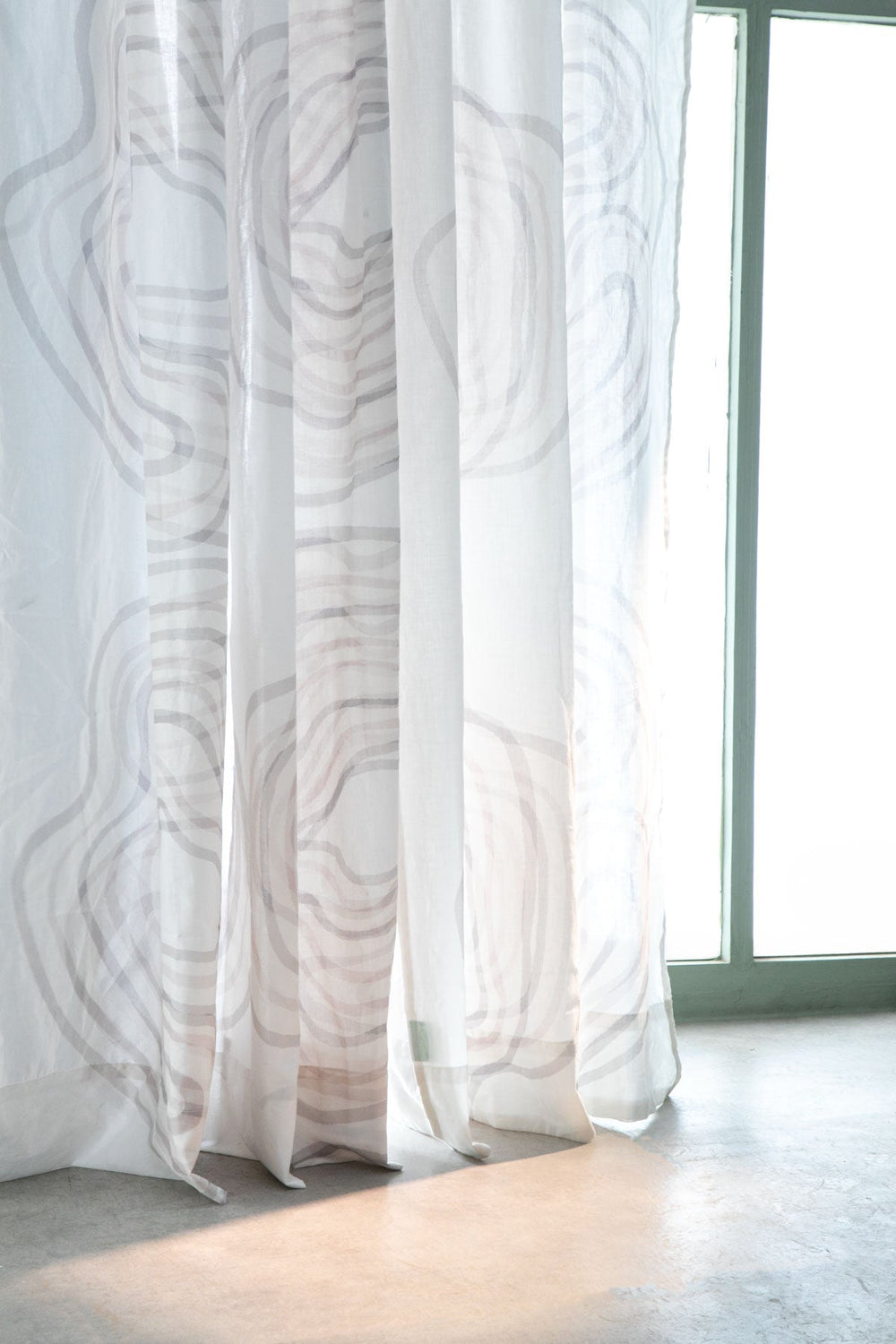 Shifting Sand Creme Sheer Fabric Swatch