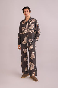 SHIRTS Shifting Sands Full Sleeve Shirt (Basalt Brown)