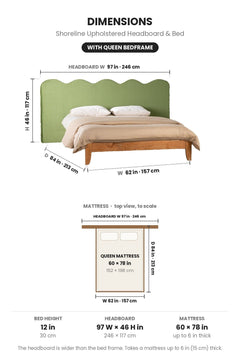 BEDS Shoreline Upholstered Headboard And Bed