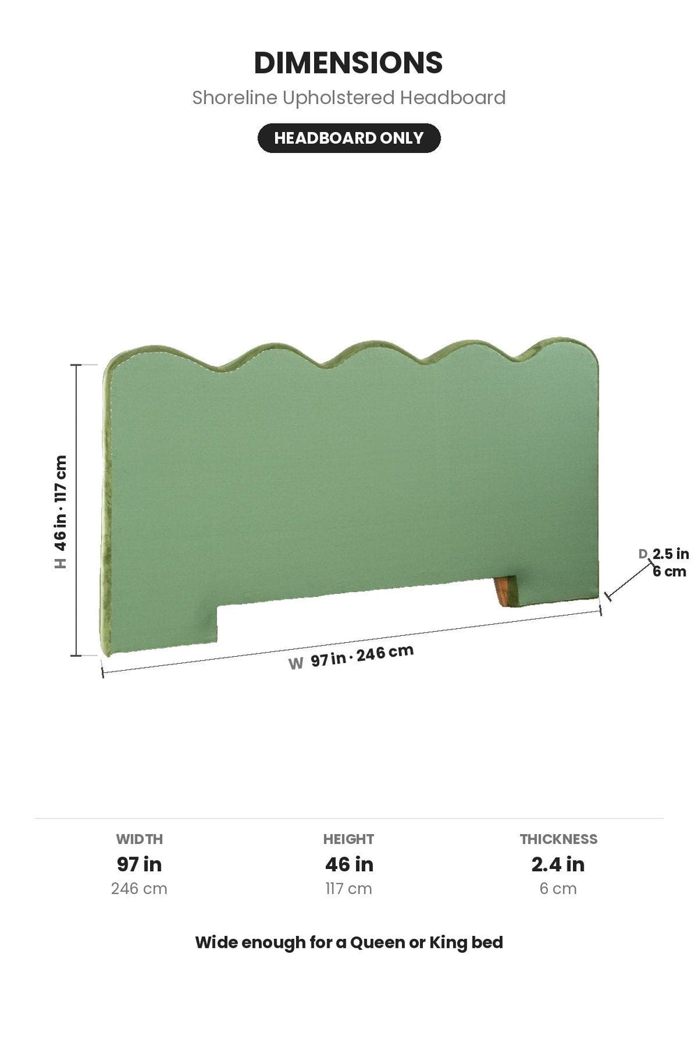 BEDS Shoreline Upholstered Headboard And Bed