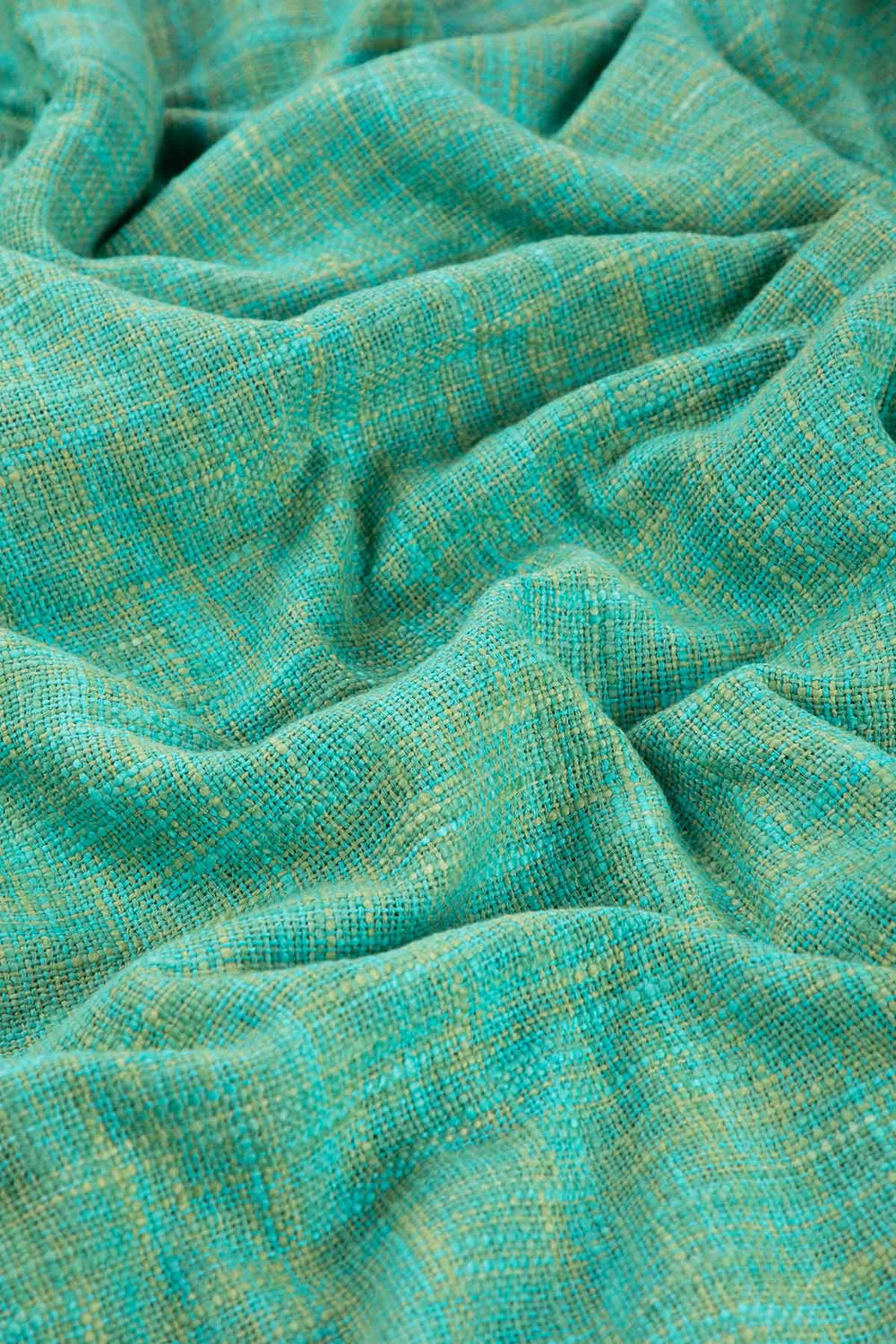 SWATCHES Shoreline Viridian Green Tweed Upholstery Fabric Swatch