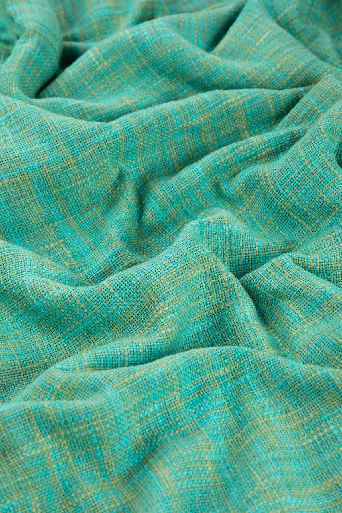 SWATCHES Shoreline Viridian Green Tweed Upholstery Fabric Swatch