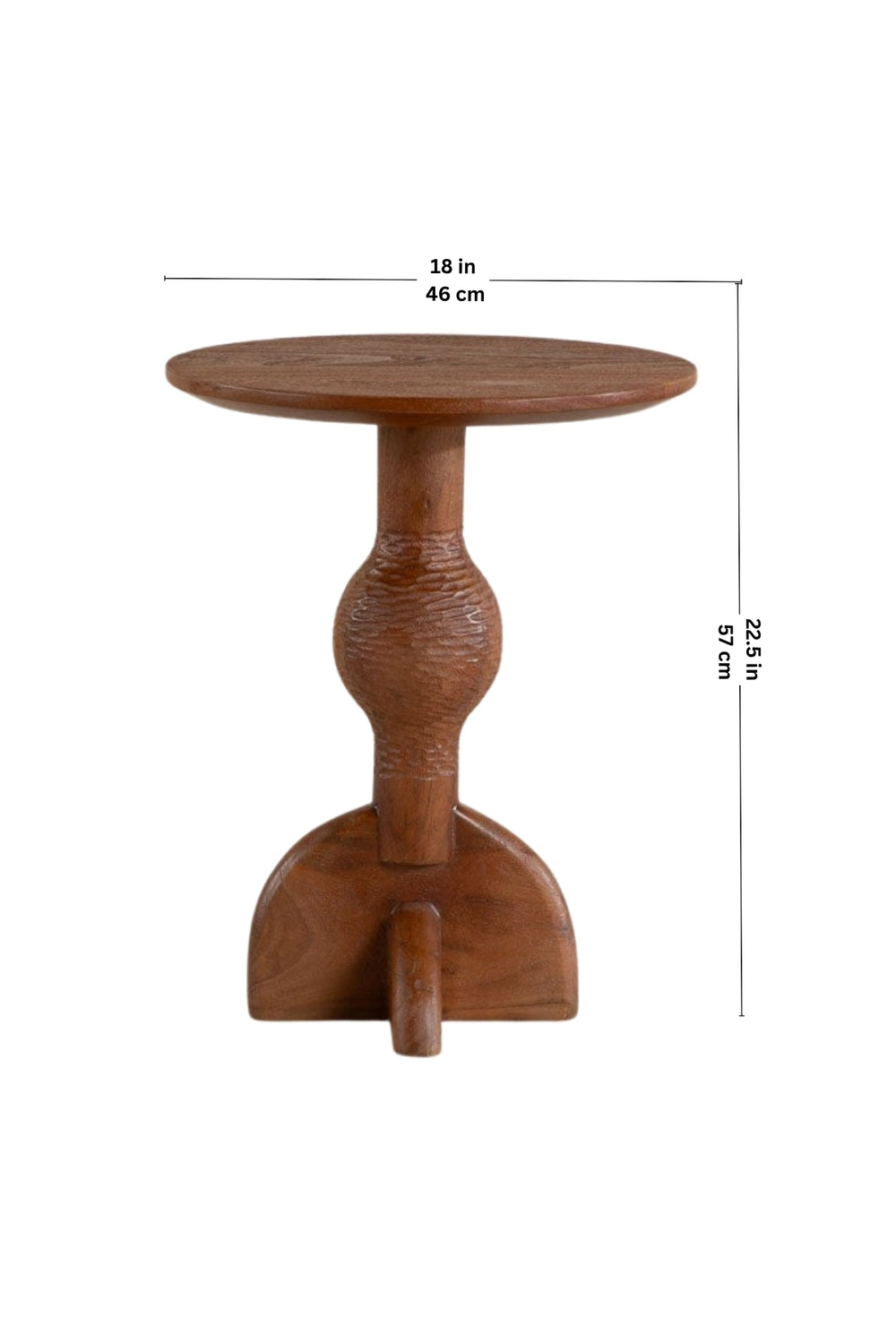 SIDE TABLES Orbit Acacia Wood Side Table