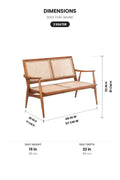SOFAS Sinni Twin Seater Wicker Chair