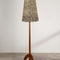 Skyrocket Wood Floor Lamp with Grille Taper Lampshade (Black And White)