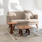 Glider Sofa in Cornstalk Fabric