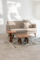 Glider Sofa in Cornstalk Fabric